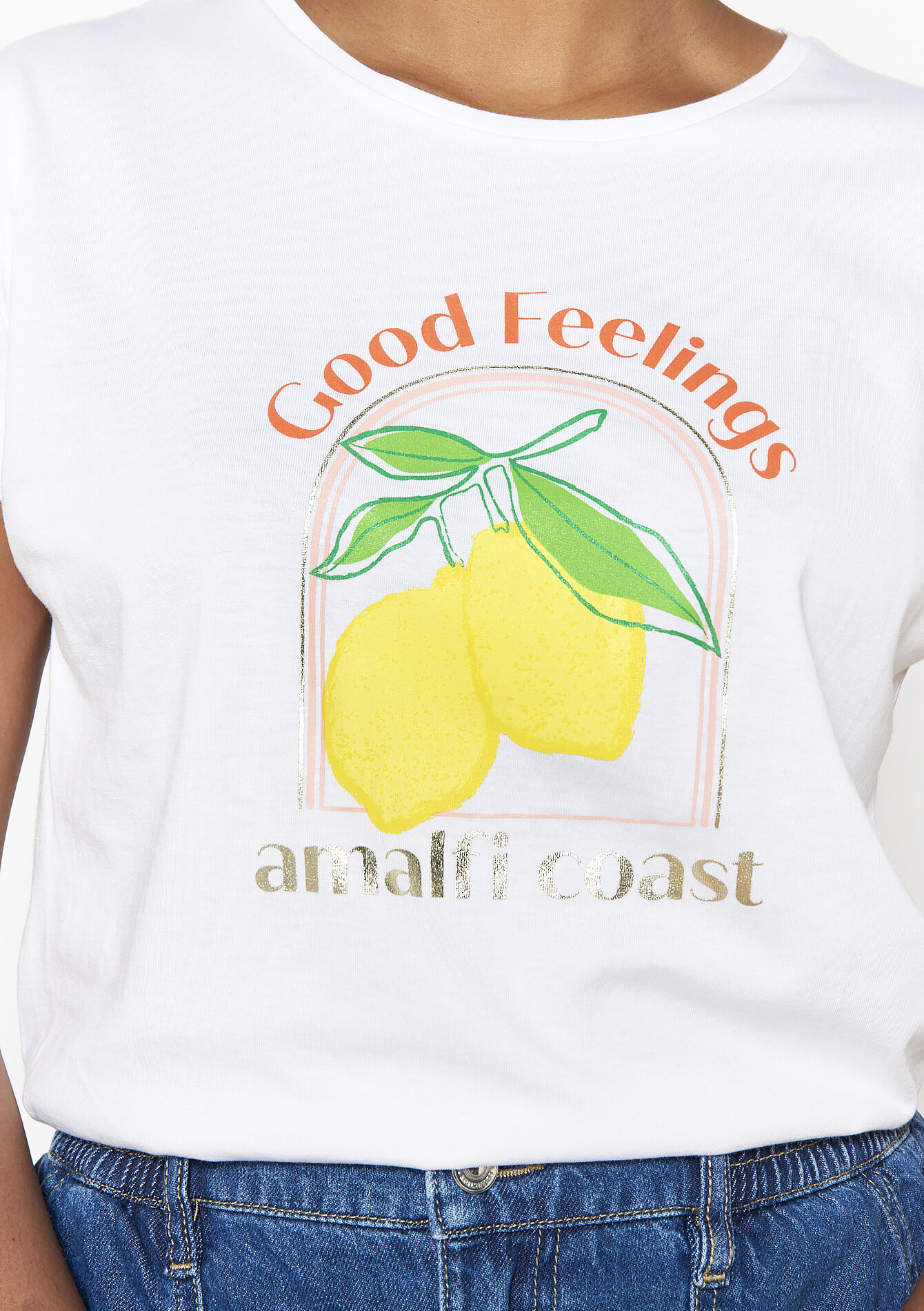 T-shirt with artwork, T-shirt with artwork - OFFWHITE - 02301643