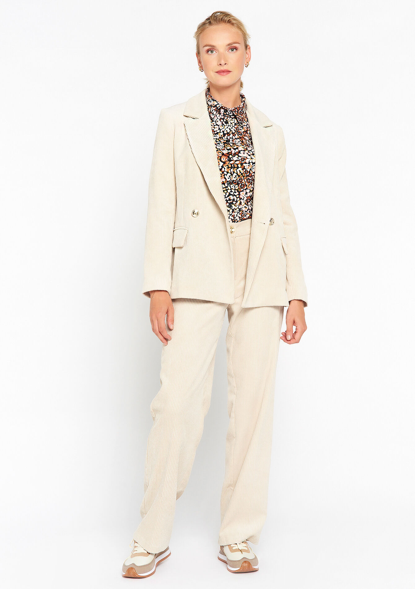 Corduroy suiting blazer - OFFWHITE - 09100851_1001