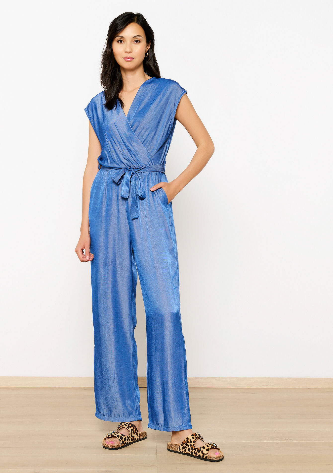 Tencel jumpsuit, Tencel jumpsuit - DARK BLUE - 06004529_0501