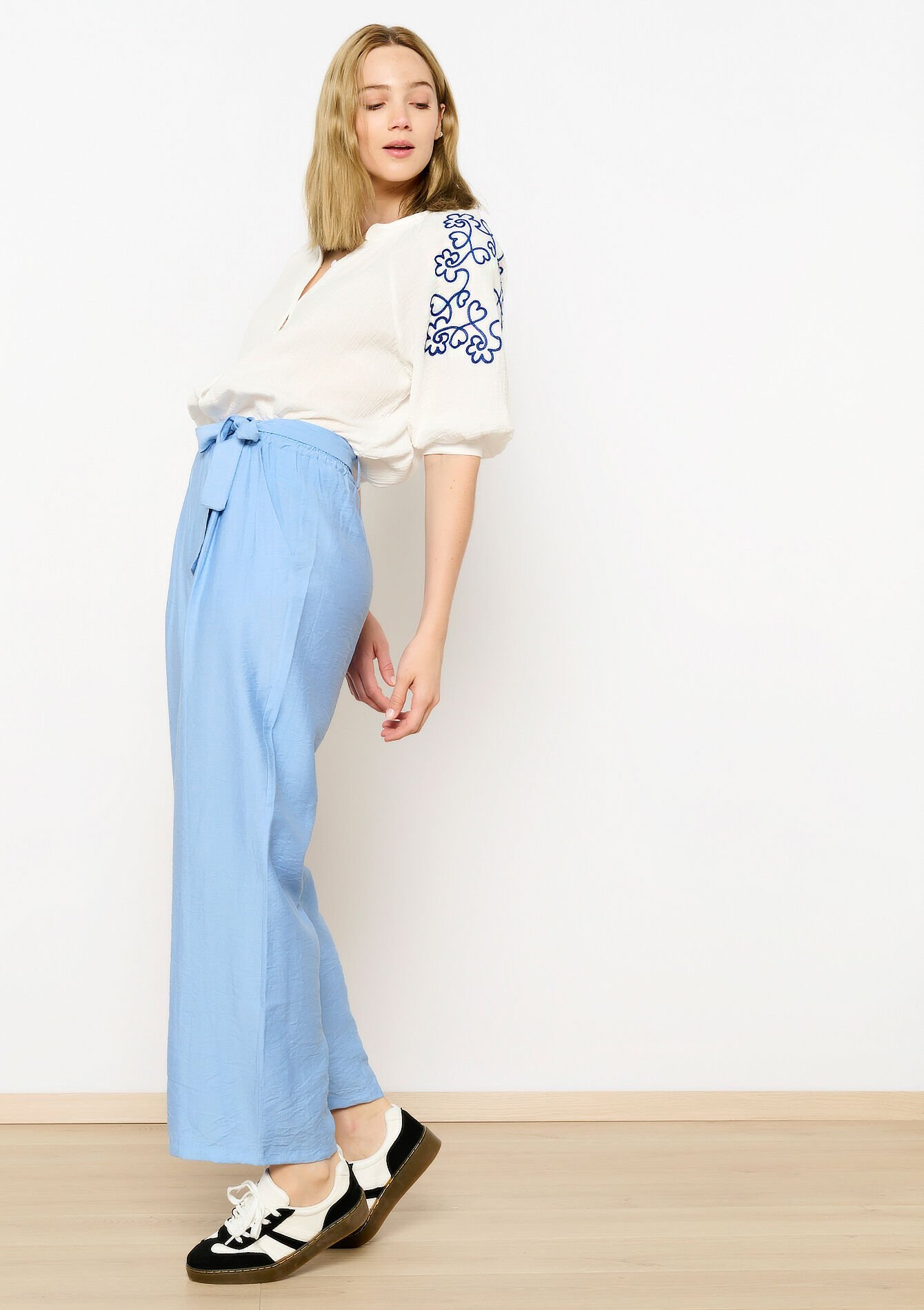 Losse broek, Losse broek - BLUE PASTEL - 06600839_3003