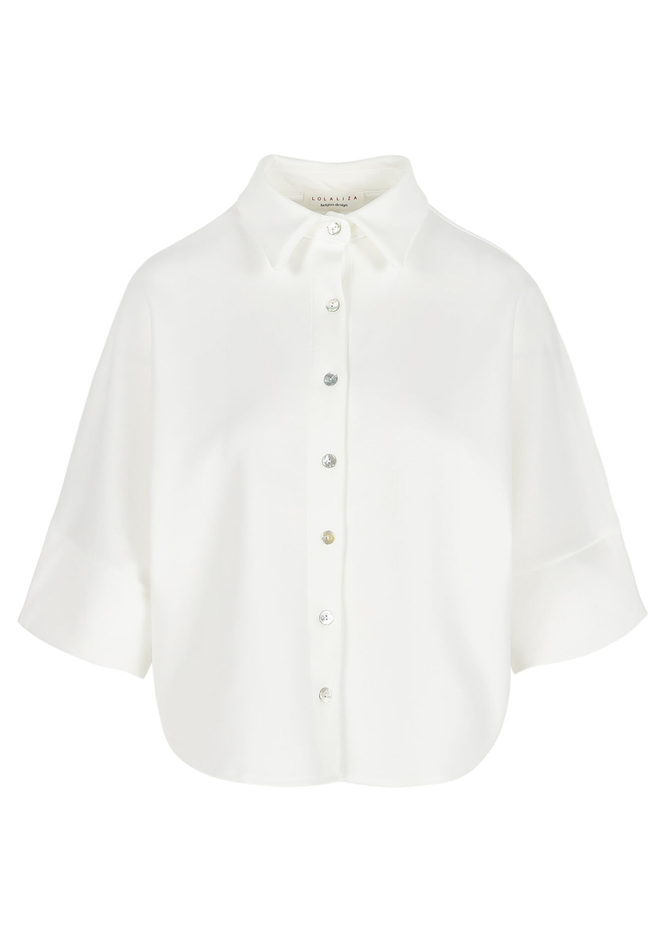 Buttoned fluid shirt - OFFWHITE - 02301996