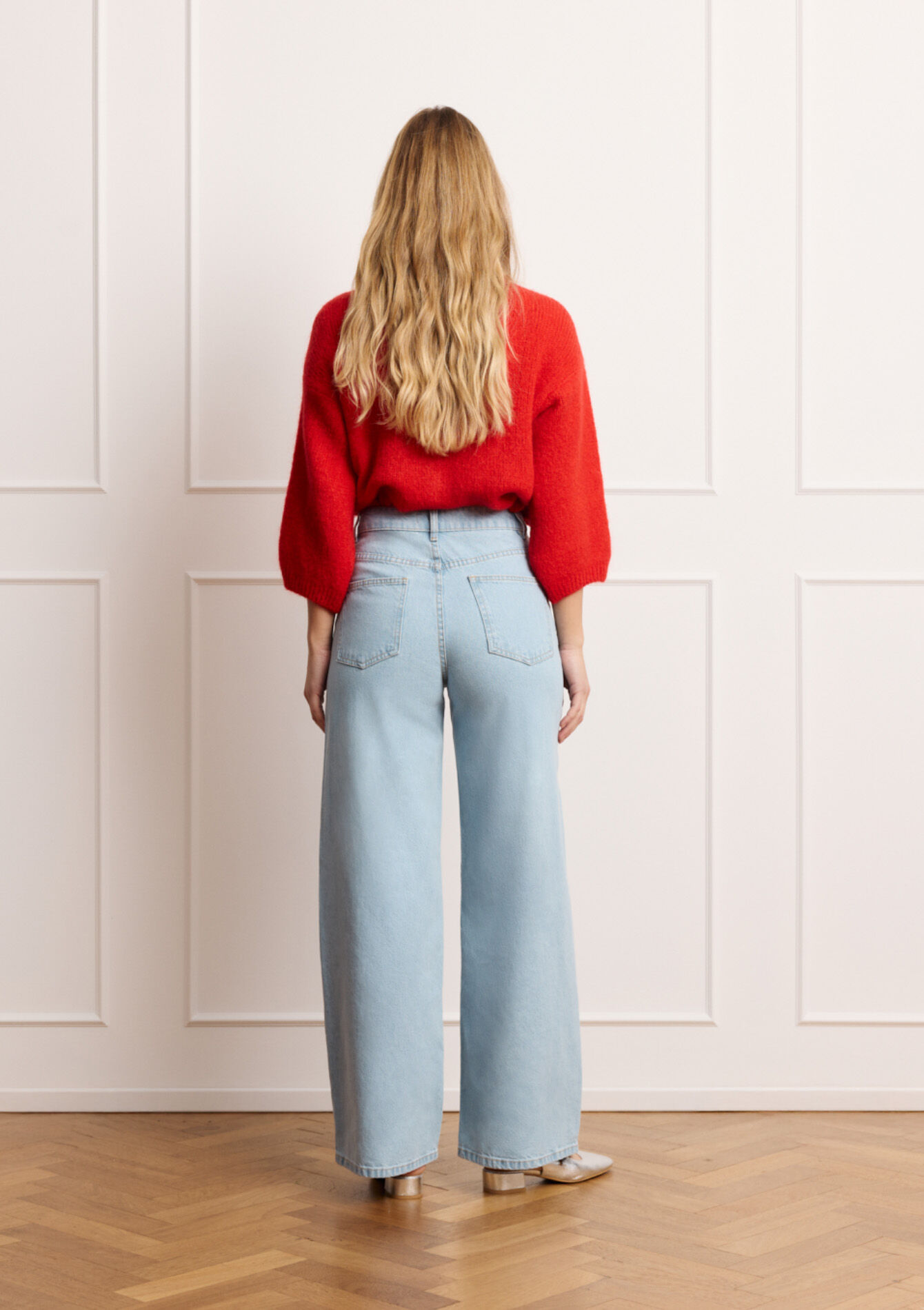 Jean large taille haute - BLUE BLEACHED - 22000656_0502