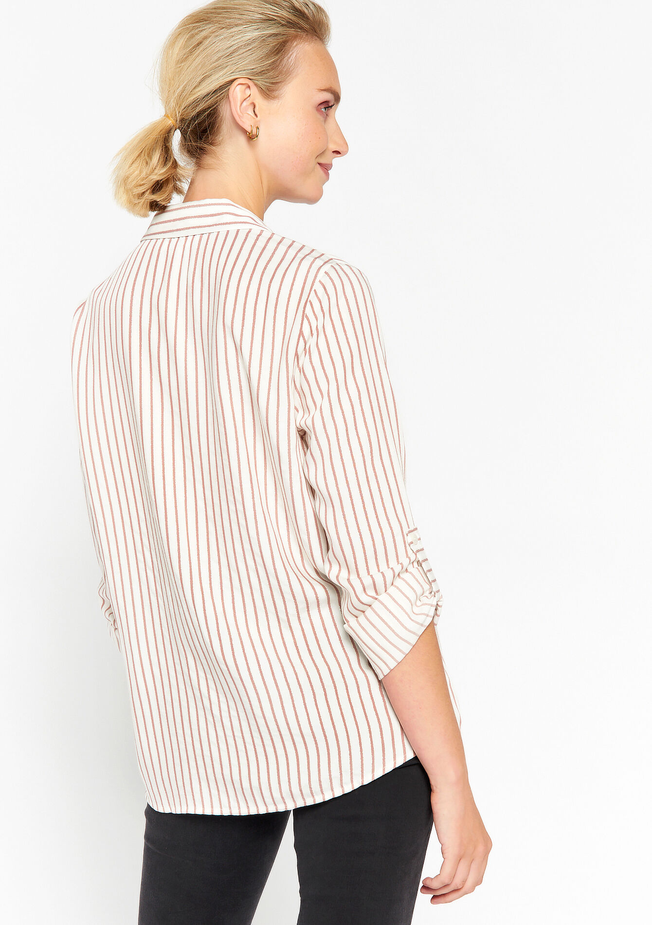 Gestreept hemd , Gestreept hemd - COSMETIC PINK - 05702264_5733