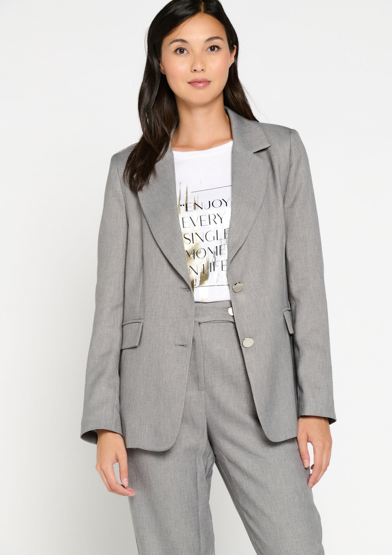 Veste de tailleur, Veste de tailleur - MED GREY - 1084646