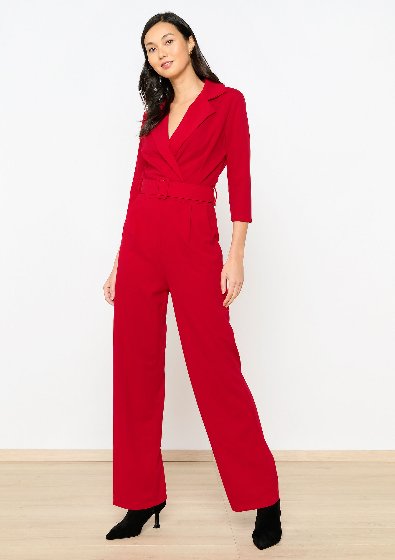 Combinaison avec col, Combinaison avec col - RED LIPSTICK - 06004468_5310