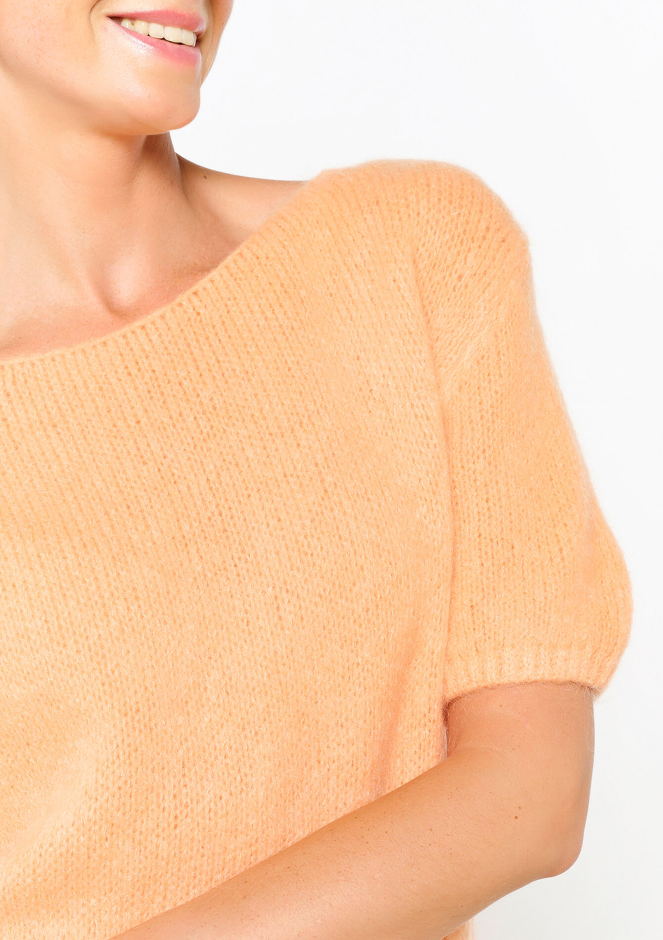 Trui met korte mouwen, Trui met korte mouwen - MANDARINE - 04006657_1243