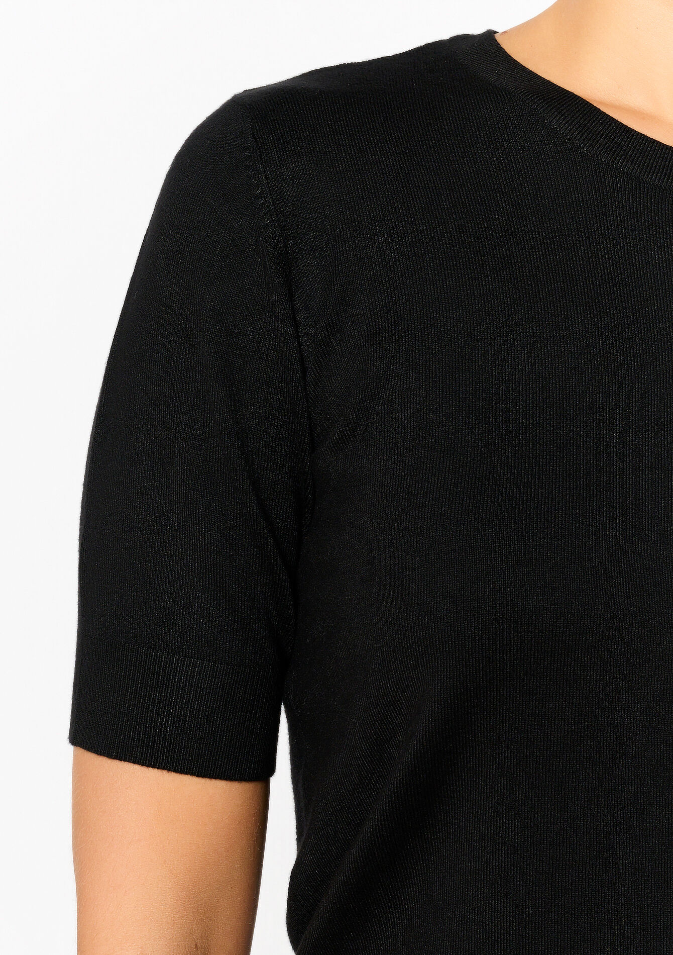 Short-sleeved pullover, Short-sleeved pullover - BLACK - 04006459_1119