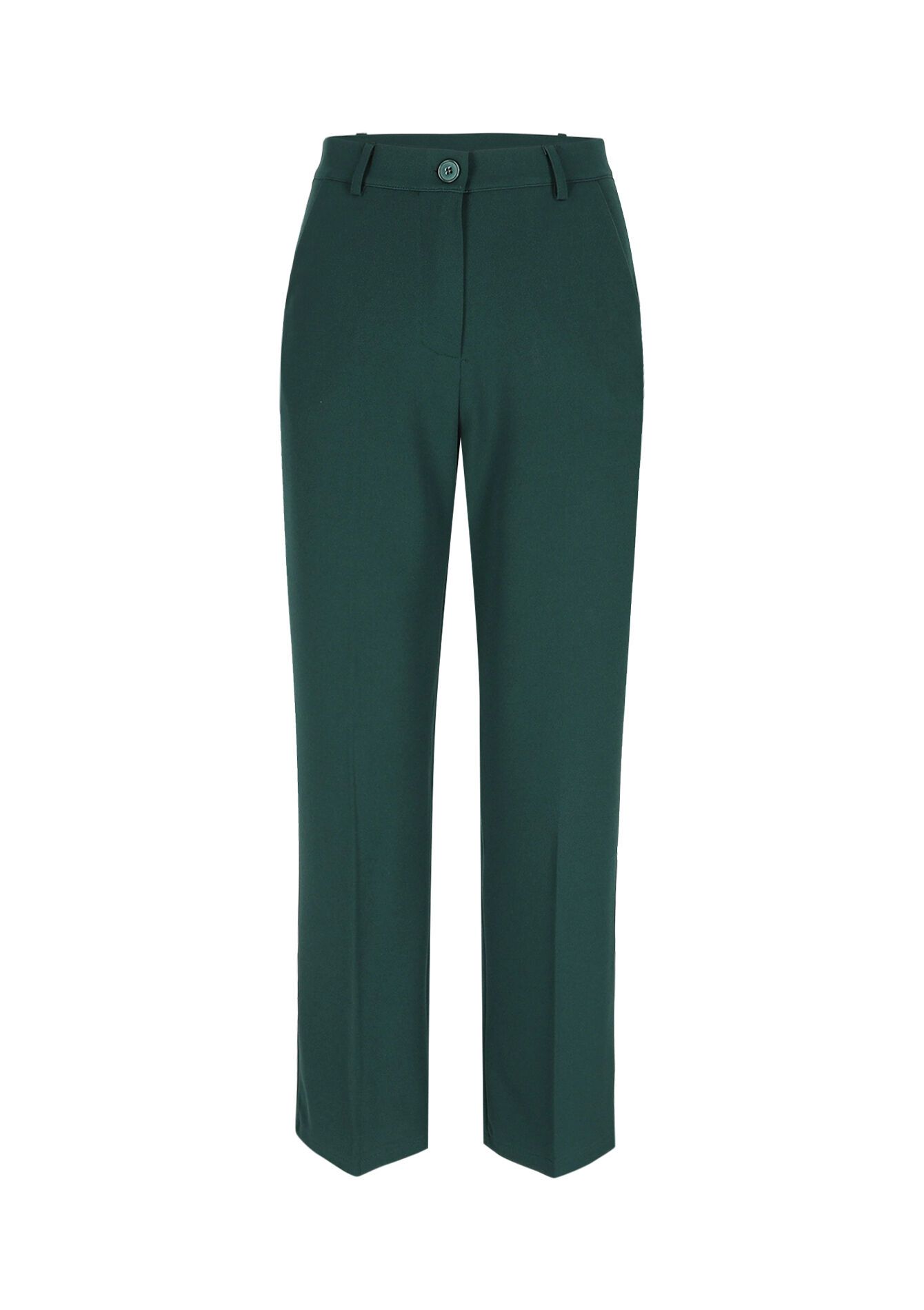 Elegante rechte broek, Elegante rechte broek - GREEN EMERALD - 06100735_4511