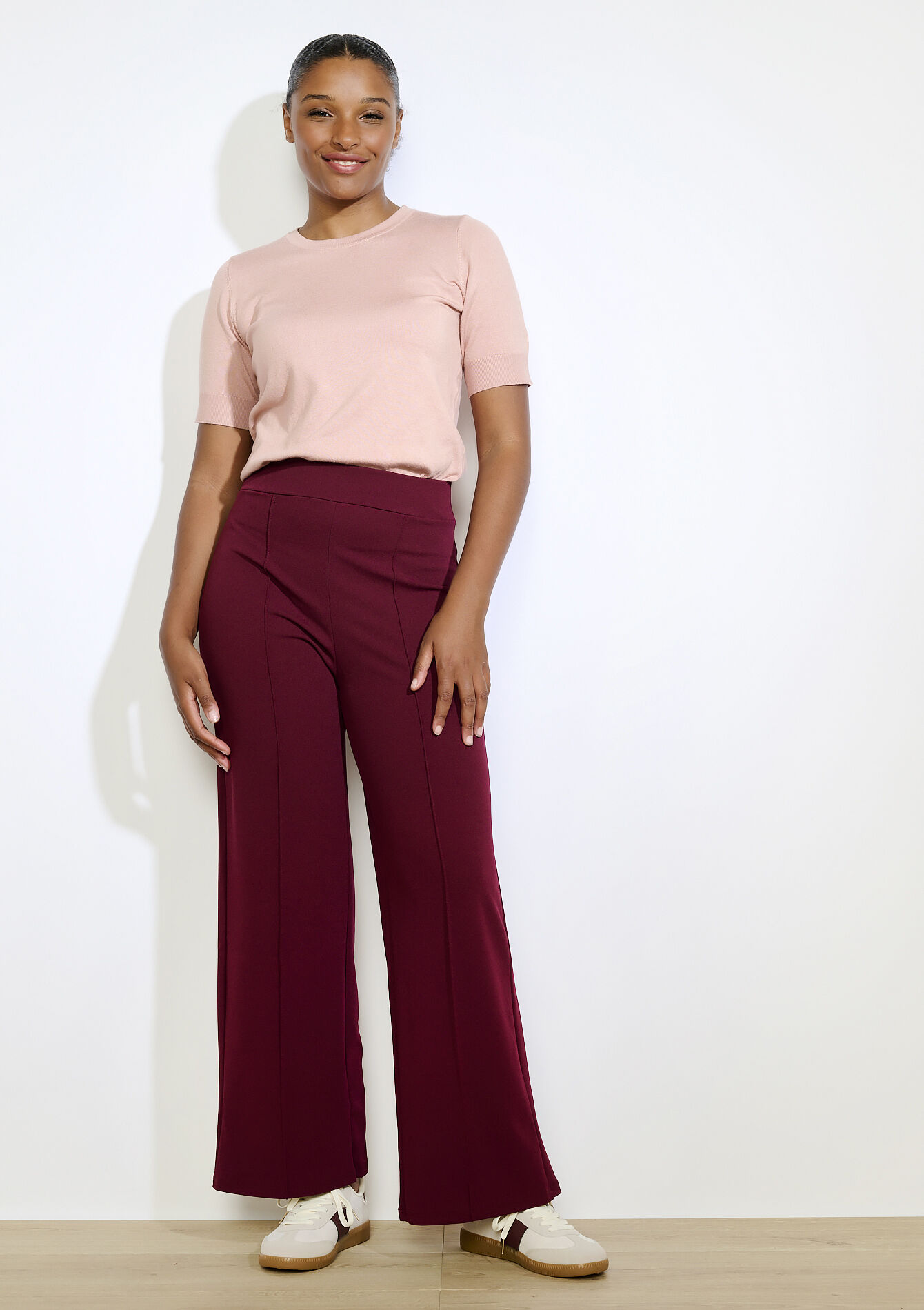 Geribbelde trui, Geribbelde trui - NUDE PINK - 04006902_1301