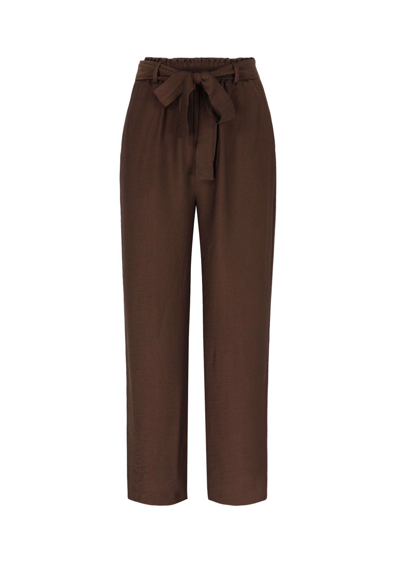 Pantalon ample élégant - BROWN DARK CHOCOLATE - 06601027_3720