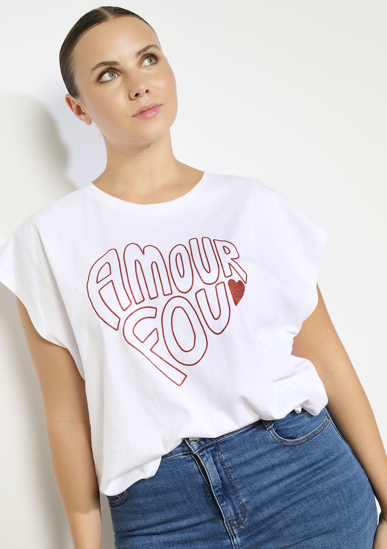 T-shirt Amour Fou, T-shirt Amour Fou - OPTICAL WHITE - 02301737