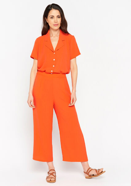 Wide trousers - CORAL BRIGHT - 06600743_2007