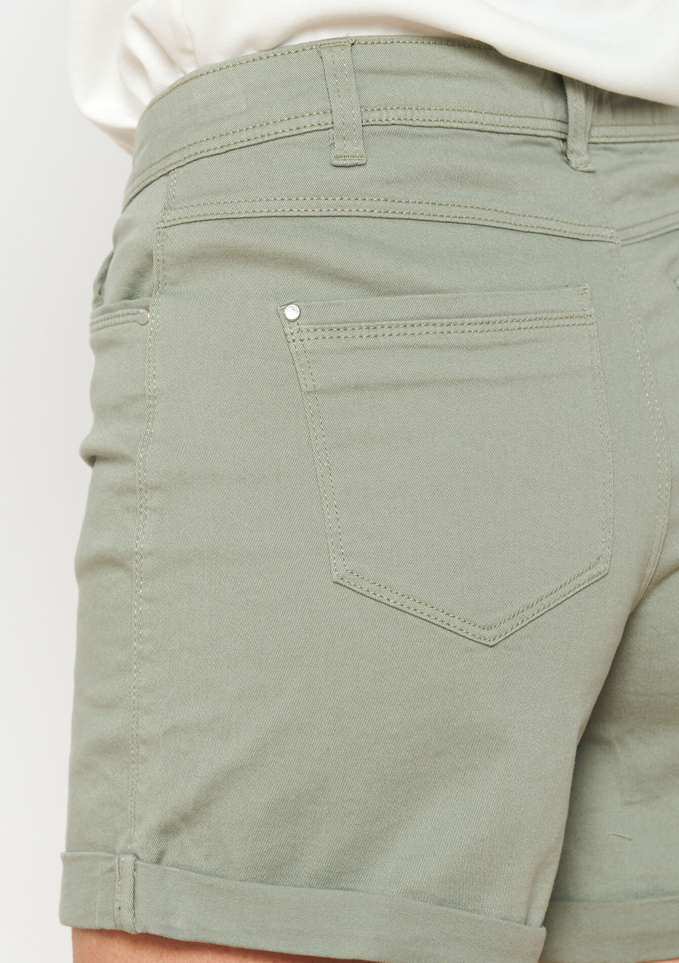 Short met normale taille, Short met normale taille - KHAKI FADED - 06100569_4326