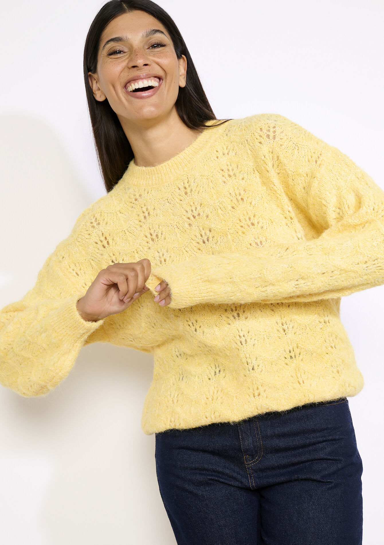 Pull moelleux texturé, Pull moelleux texturé - YELLOW SUN - 04007095_5007