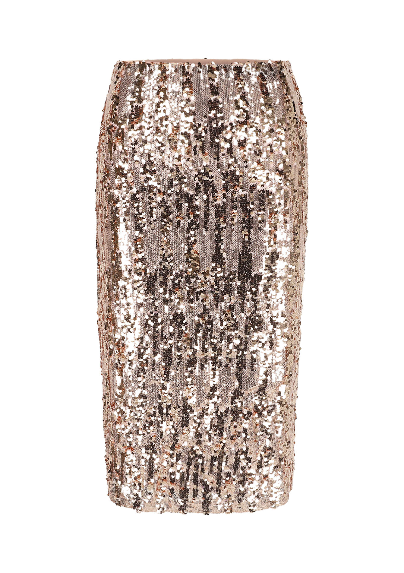 Midi rok met pailletten, Midi rok met pailletten - NUDE PINK - 07101365_1301