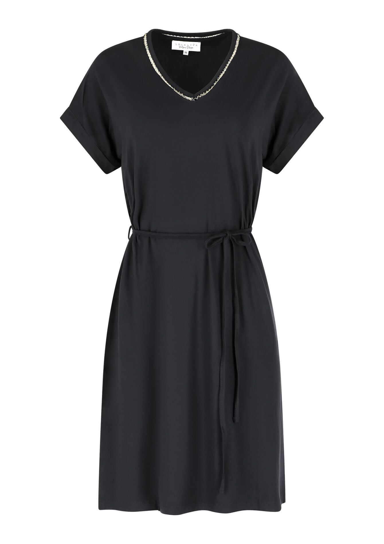 Rechte jurk - BLACK - 08103096_1119