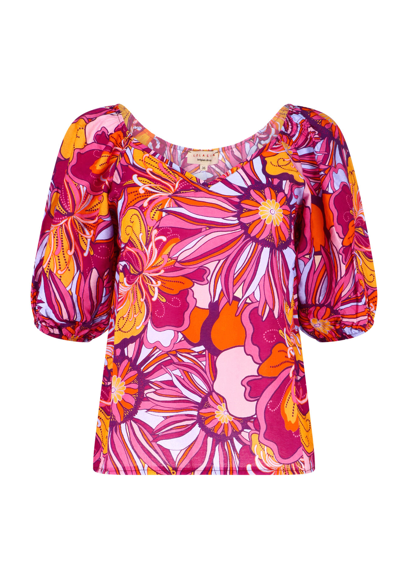 Blouse met bloemenprint - VIOLINE - 05702262_2576