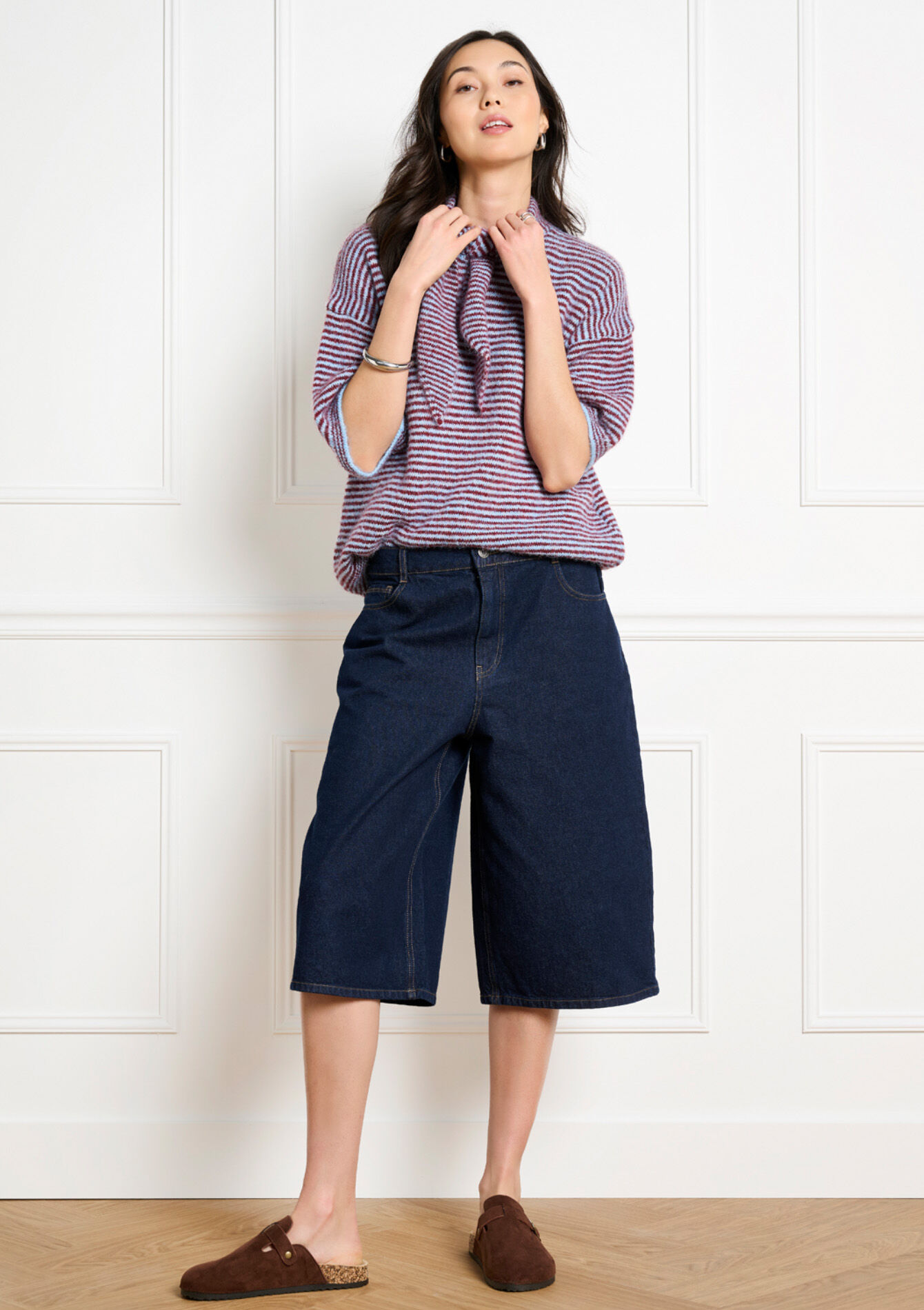 Bermuda en denim - DARK BLUE - 22000662_0501