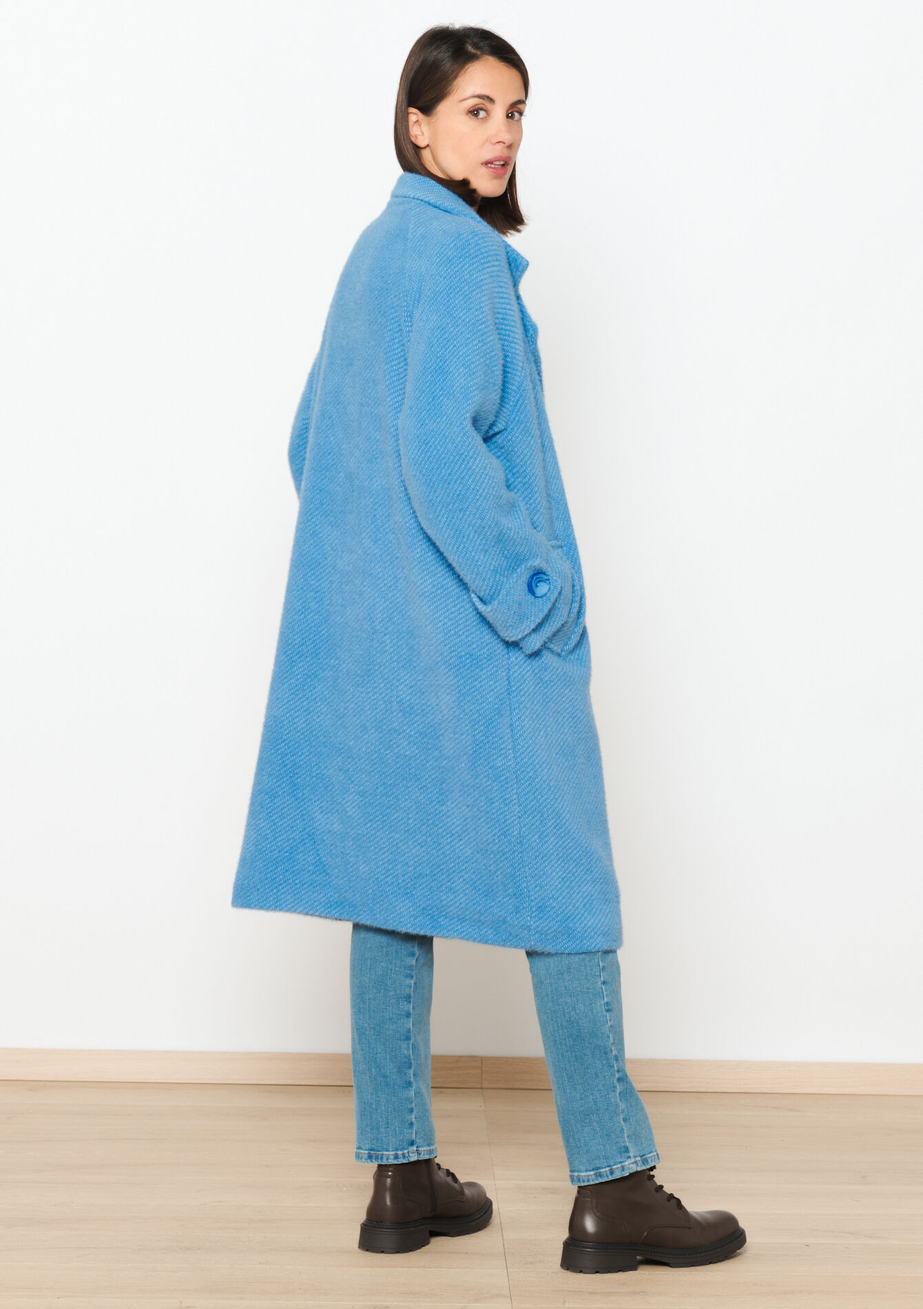 Zachte oversized jas, Zachte oversized jas - BLUE PASTEL - 23000632_3003
