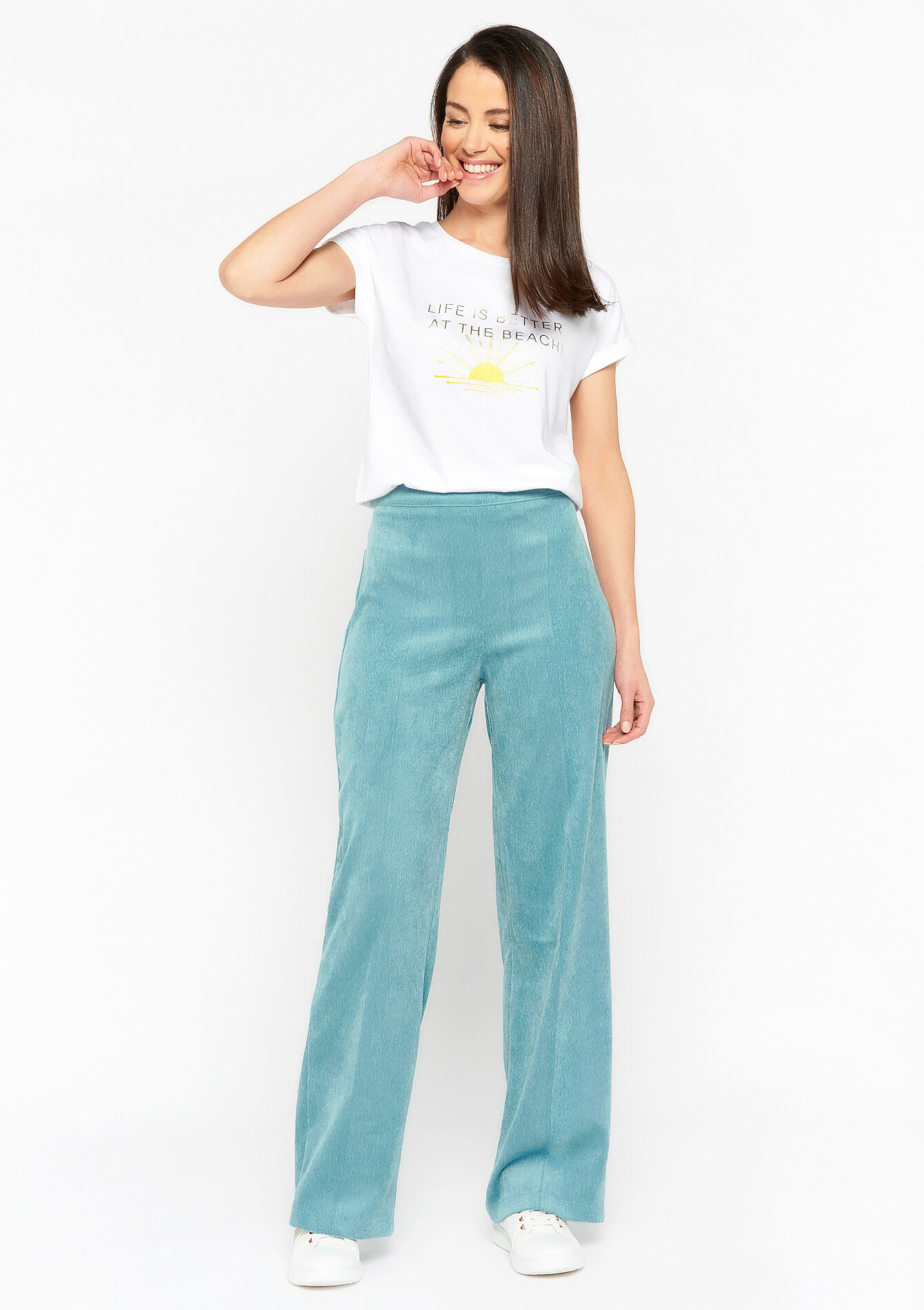 T-shirt with writing - WHITE PAPYRUS - 02301311_1910