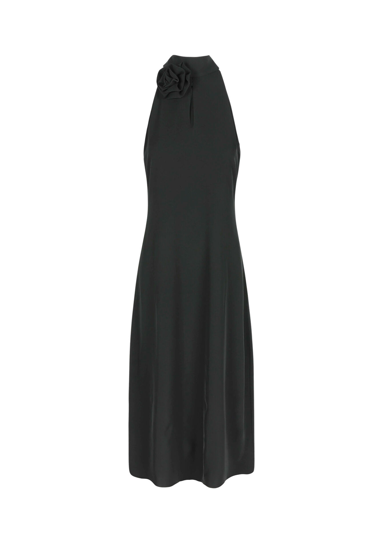 Halterjurk met roos, Halterjurk met roos - BLACK - 08103563_1119