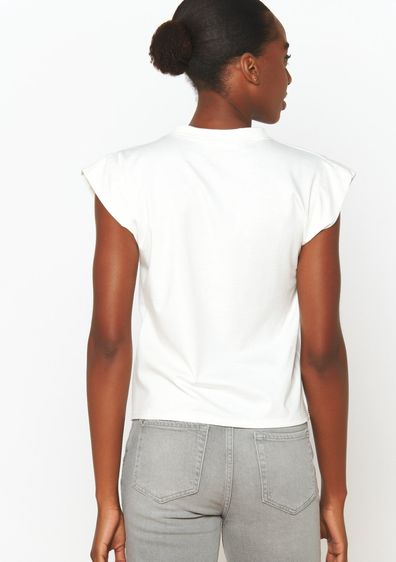 Short-sleeved T-shirt, Short-sleeved T-shirt - OPTICAL WHITE - 02200458_1019