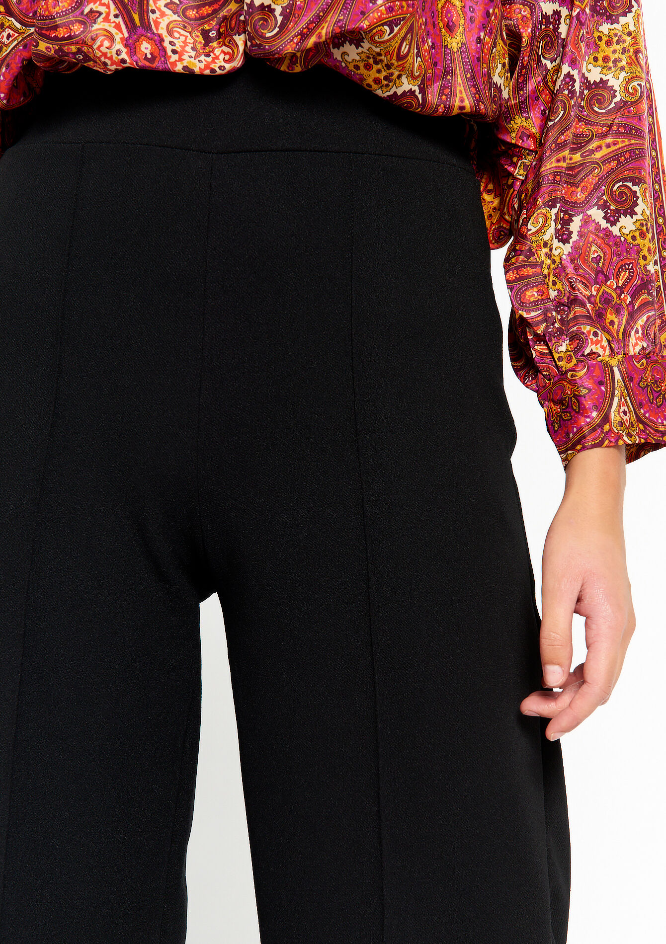 Pantalon évasé, Pantalon évasé - BLACK - 06600795_1119
