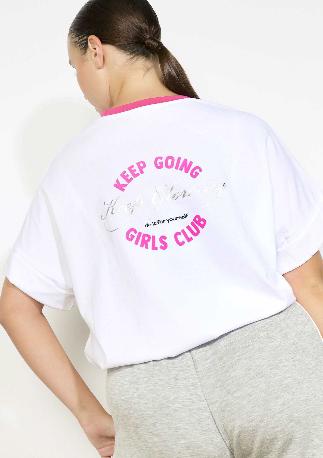 T-shirt de sport coton, T-shirt de sport coton - OPTICAL WHITE - 15100396_1019