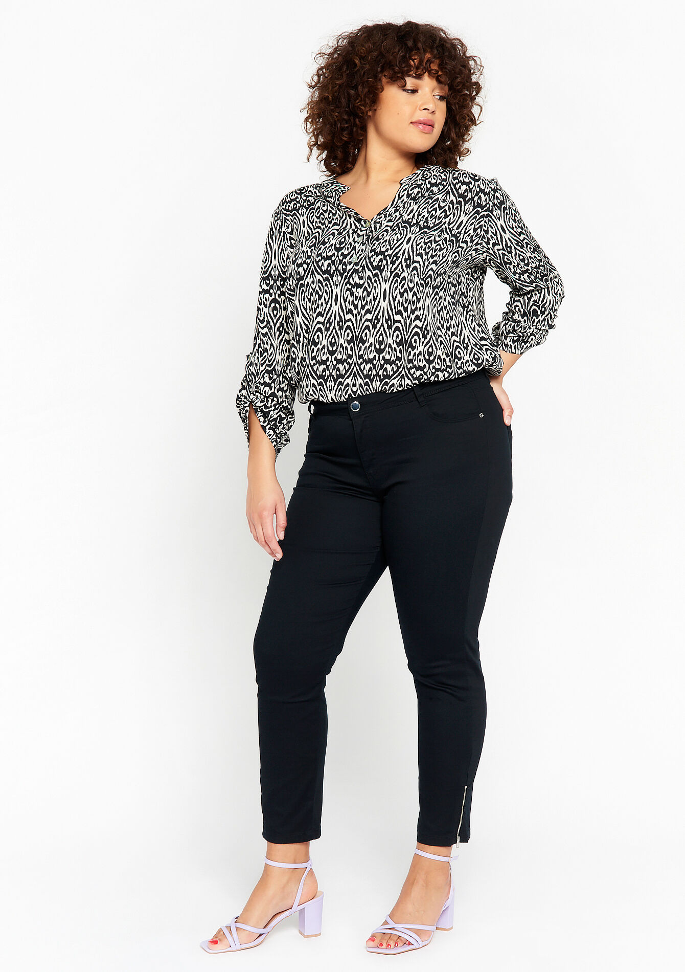 Slim fit broek, Slim fit broek - BLACK - 06004299_1119