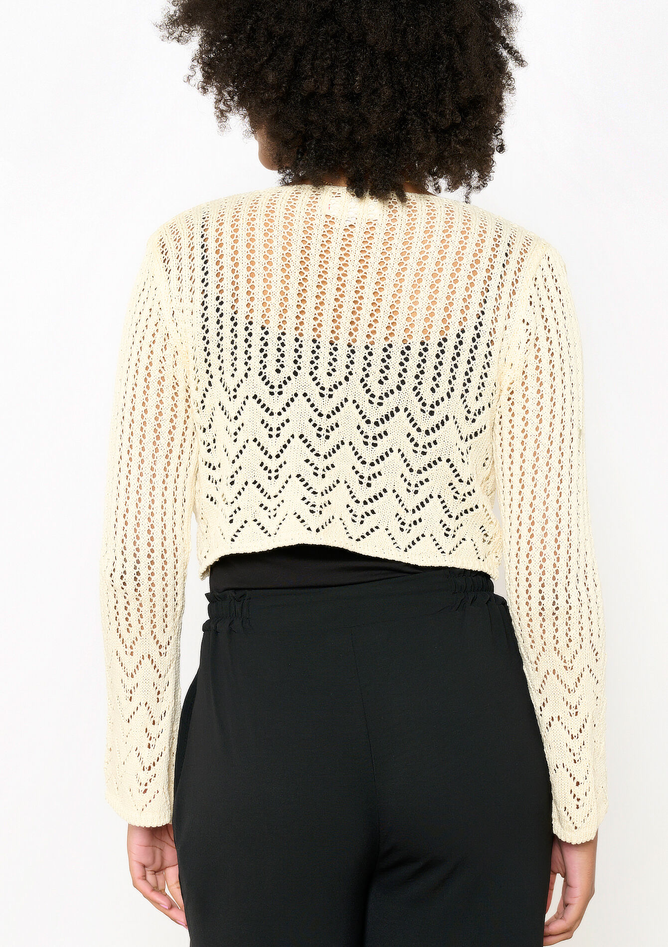 Boléro en macramé, Boléro en macramé - LT BEIGE - 04006601_2527