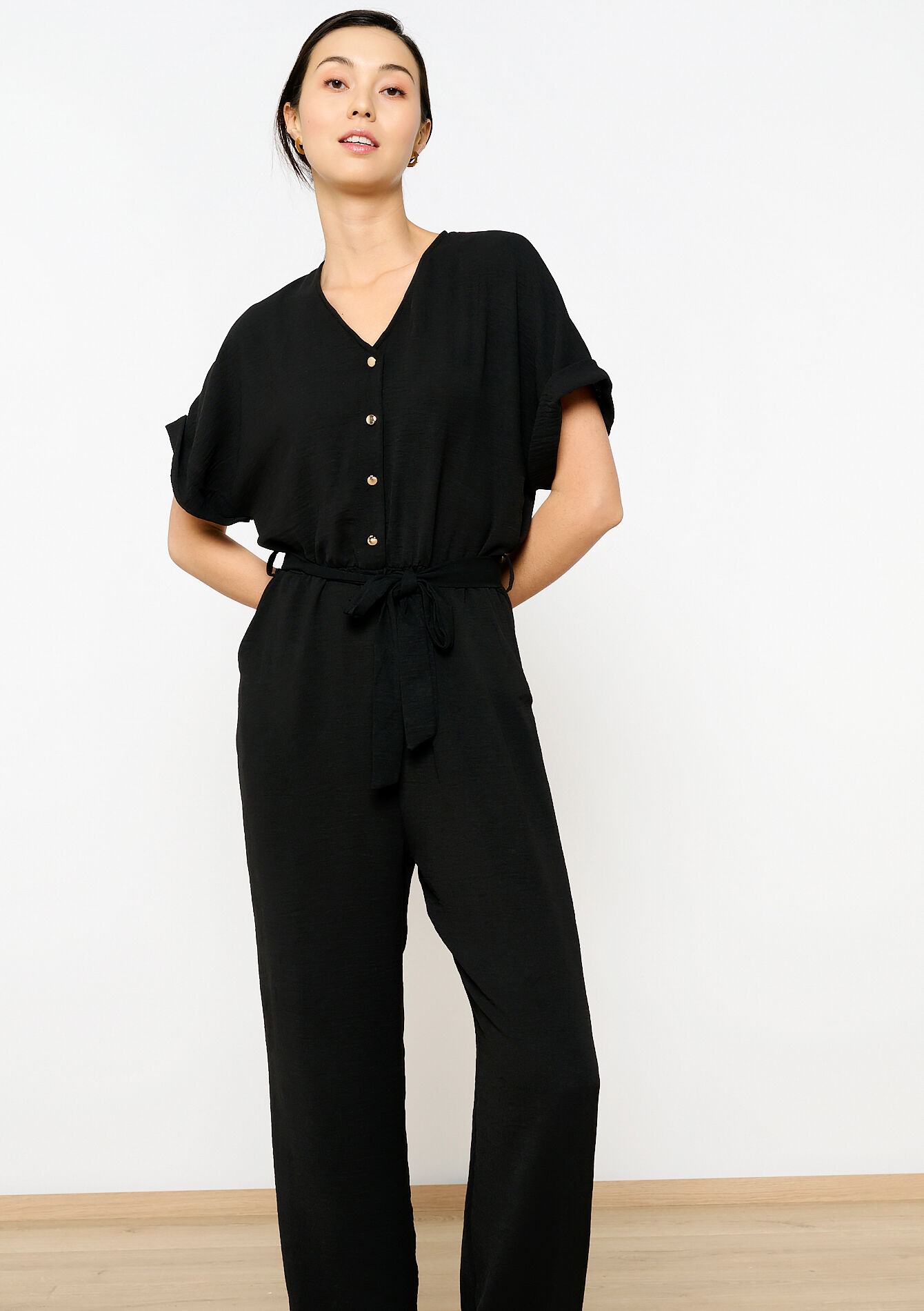 Combinaison avec lien à nouer - BLACK - 06004492_1119