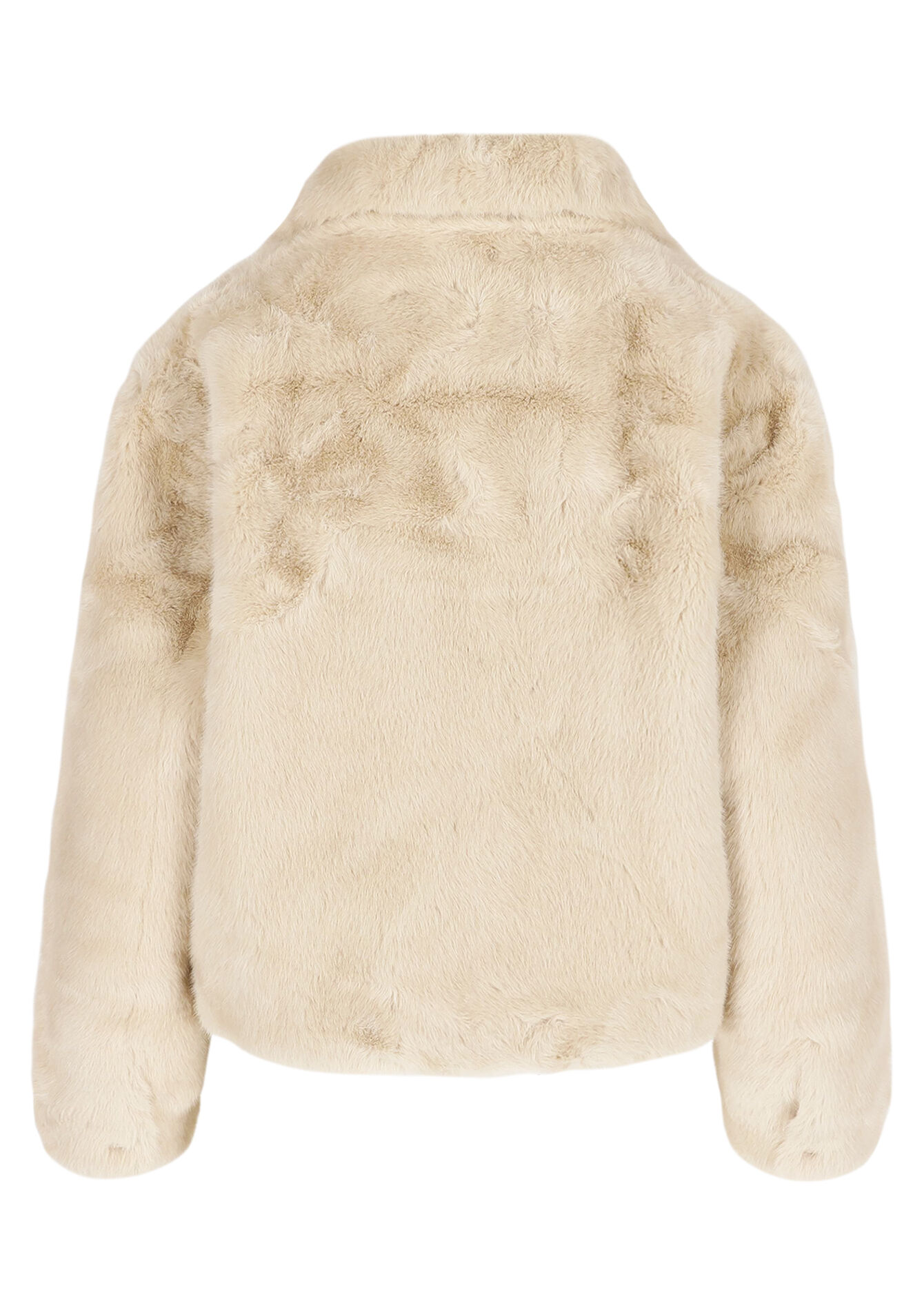 Veste courte en fausse fourrure, Veste courte en fausse fourrure - LT BEIGE - 23000780_2527