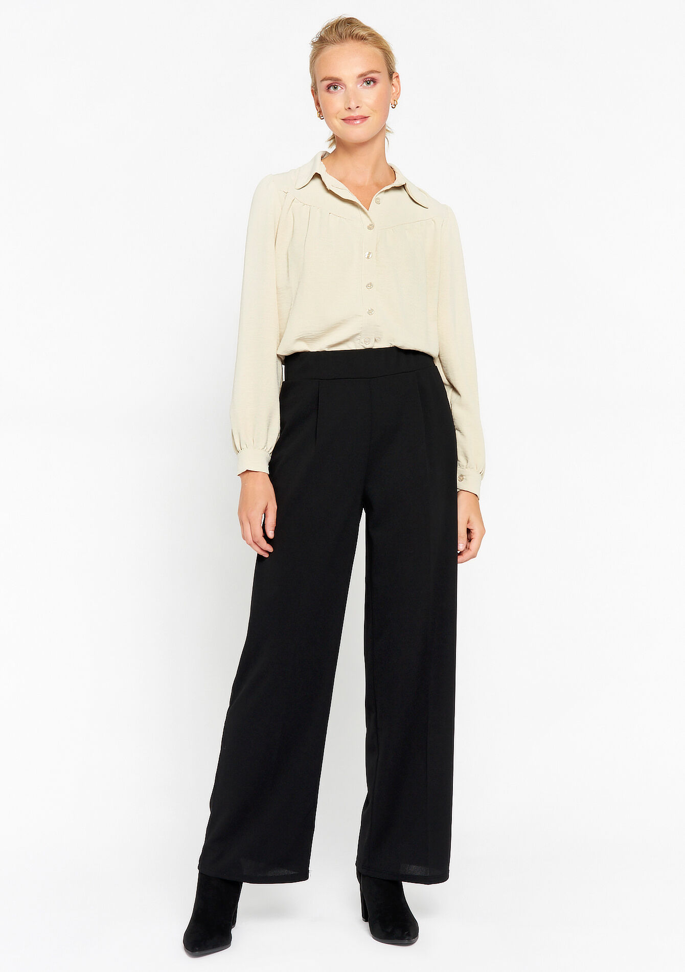 Wijde broek, Wijde broek - BLACK - 06600785_1119