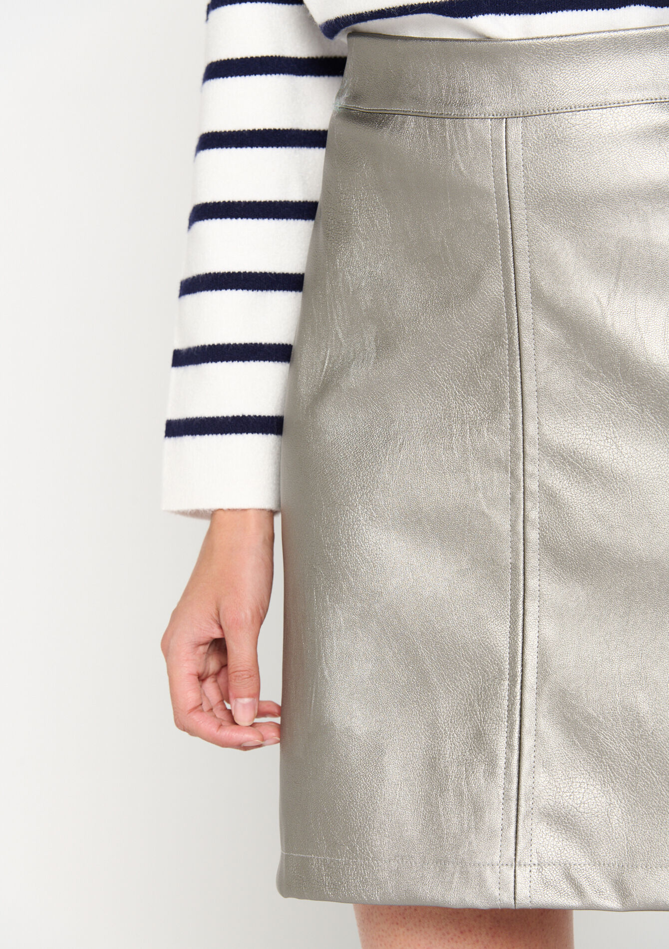 Metallic rok, Metallic rok - SILVER - 07101155_1059