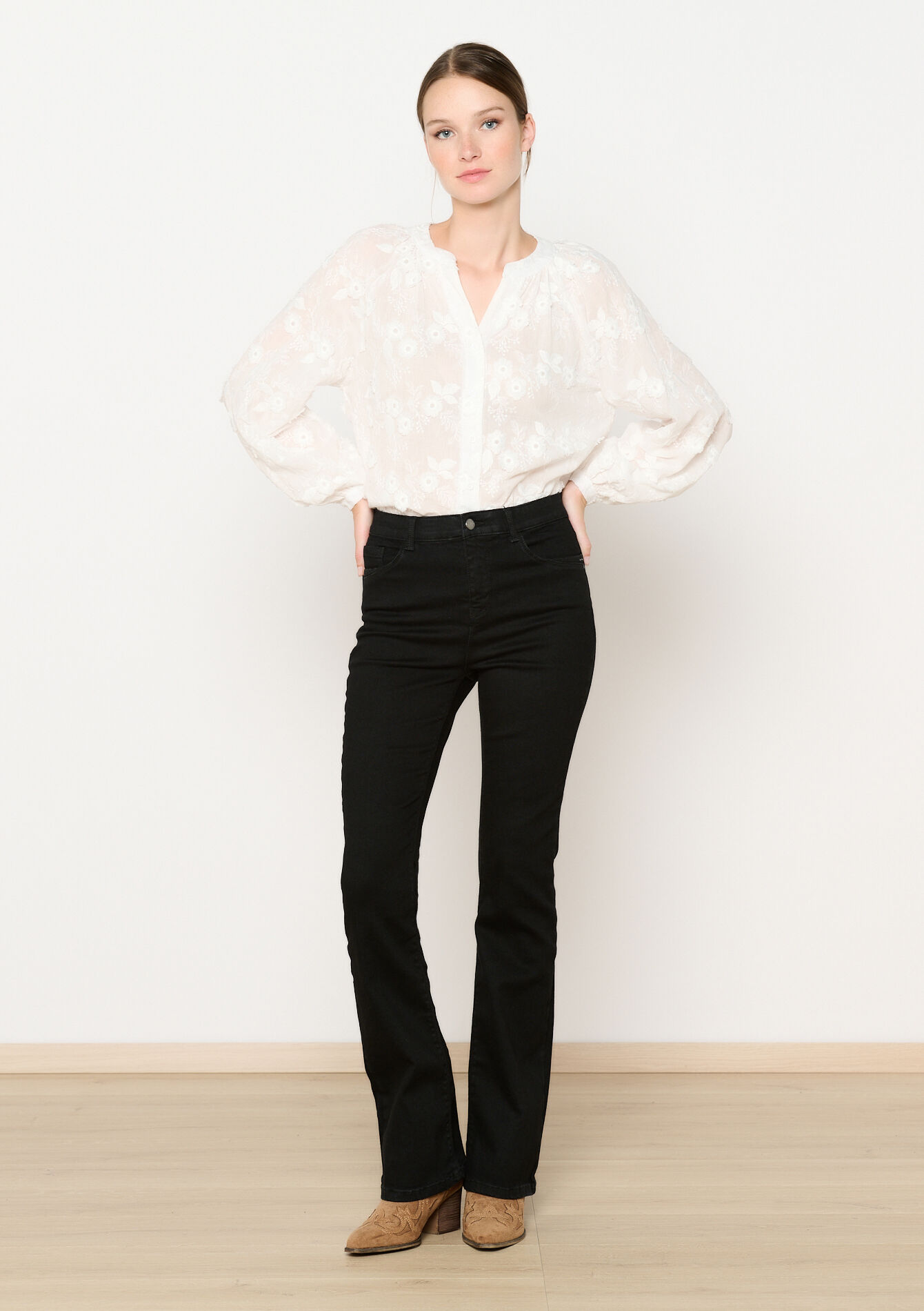 Jean bootcut multitaille, Jean bootcut multitaille - BLACK - 22000545_0503