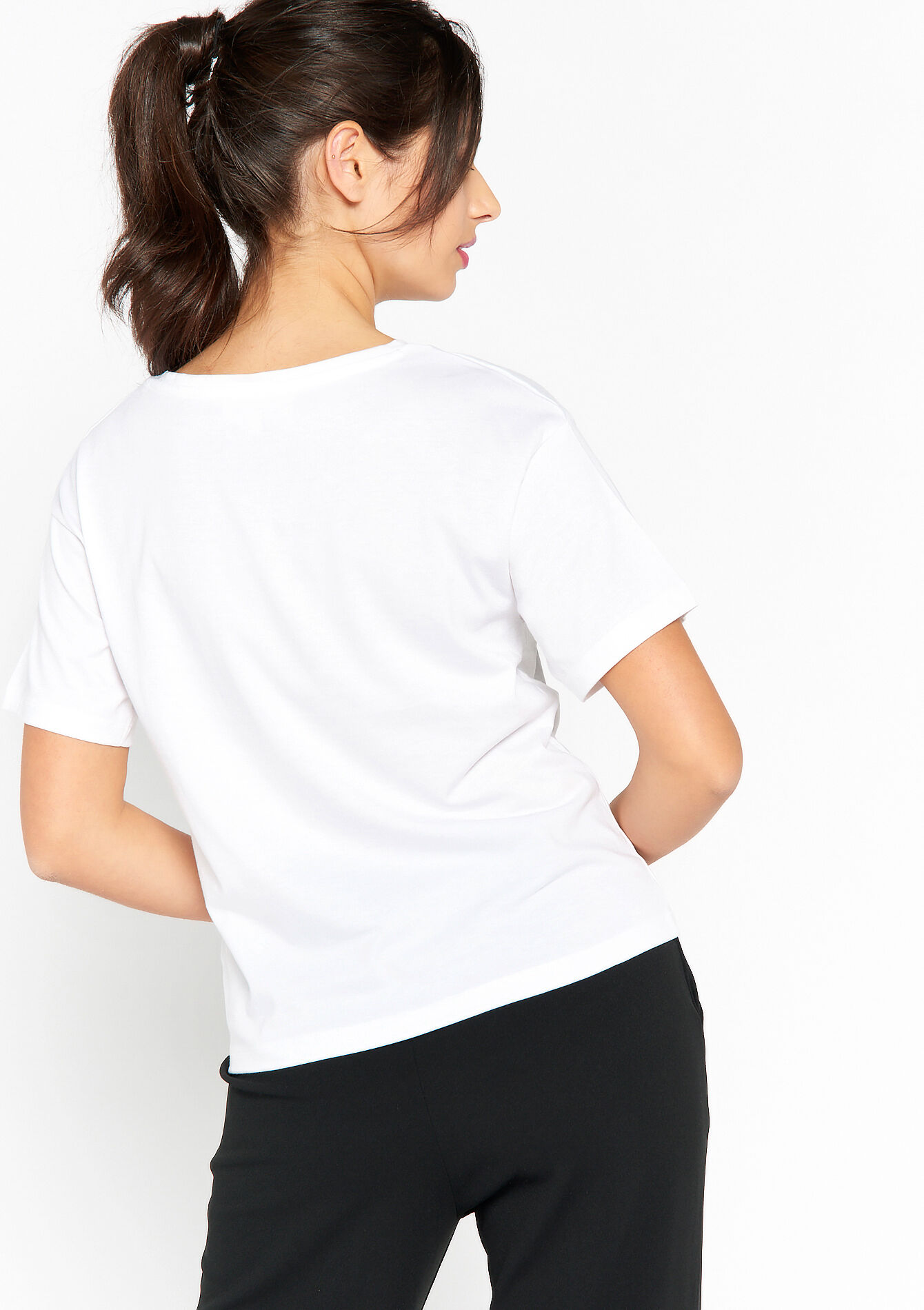 T-shirt with artwork, T-shirt with artwork - OPTICAL WHITE - 02301423_1019