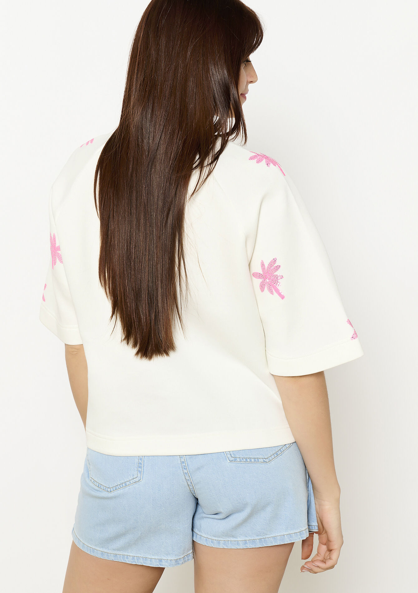 Relaxed embroidered sweatshirt, Relaxed embroidered sweatshirt - OFFWHITE - 03001770_1001