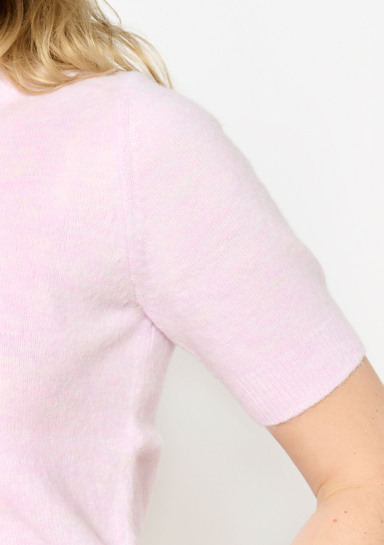 Trui met korte mouwen - PASTEL LILAC - 04006694_1493