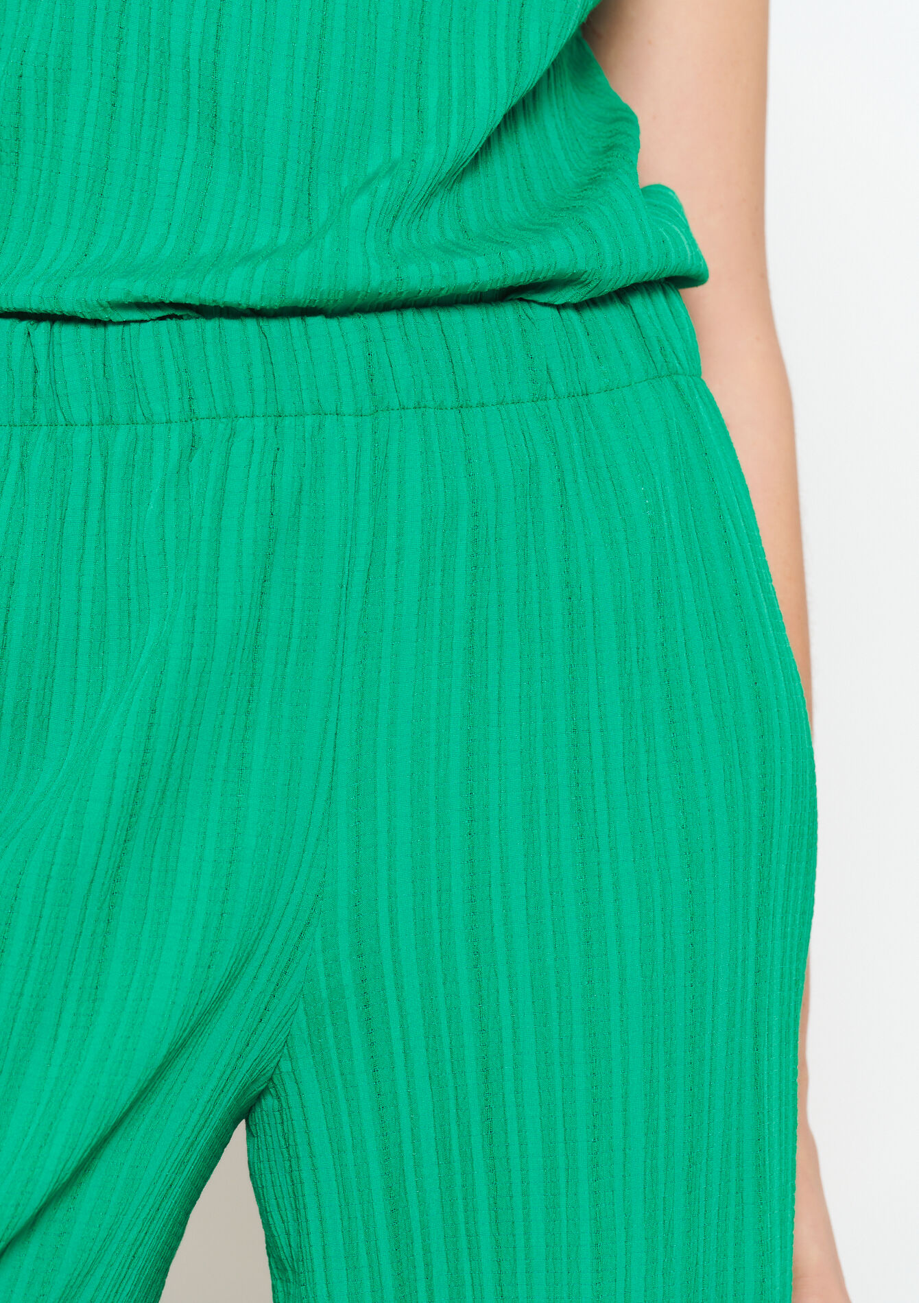 Broek met plissé, Broek met plissé - GREEN APPLE - 06600829_1783