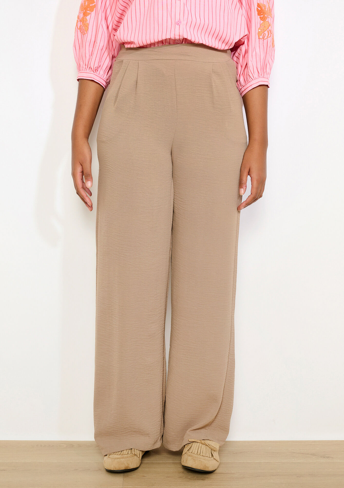 Pantalon ample noir - TAUPE - 06601106_1021