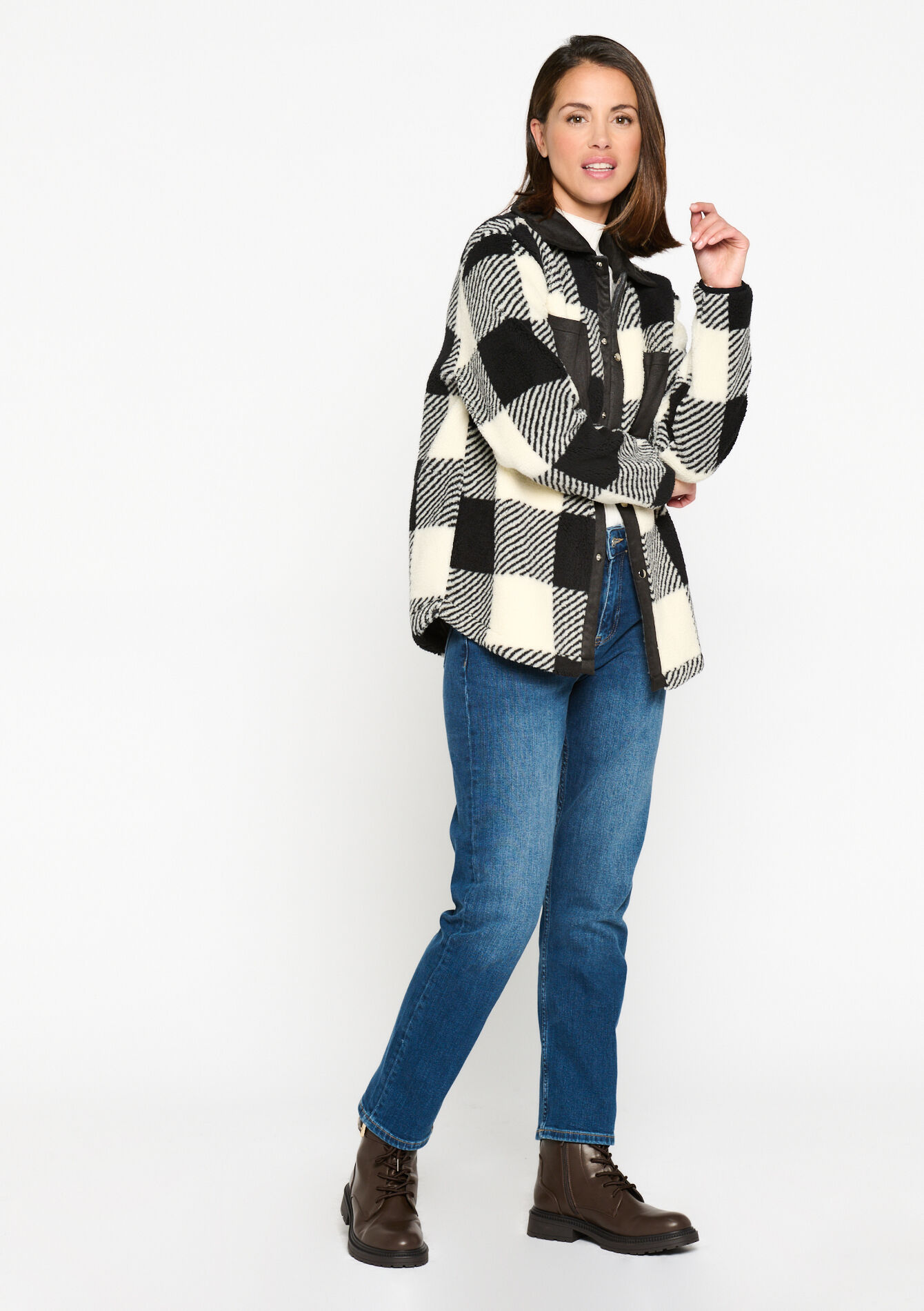 Chemise épaisse à carreaux, Chemise épaisse à carreaux - BLACK - 15100223_1119