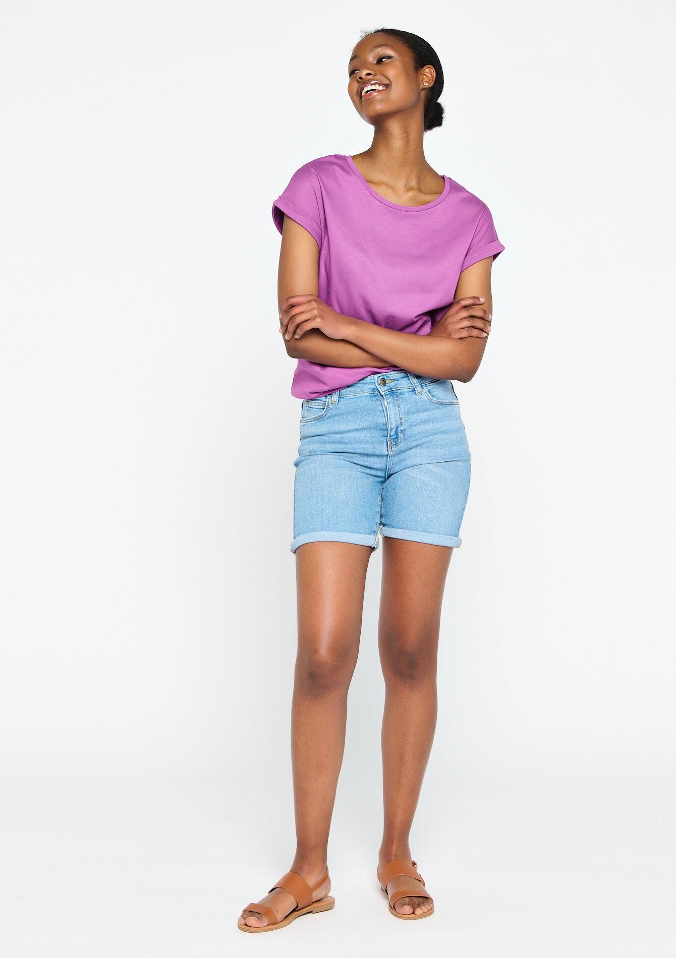 Short, Short - BLUE BLEACHED - 22000340_0502