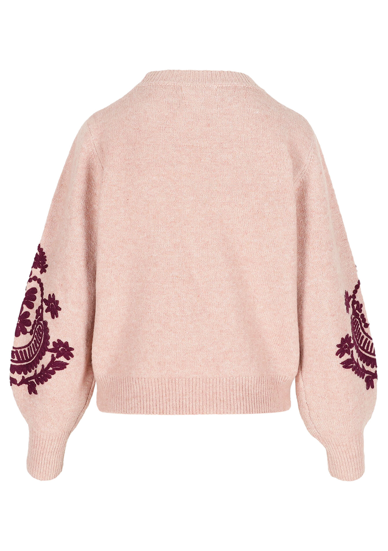 Gebreide trui met borduursel, Gebreide trui met borduursel - NUDE LOTUS - 04007036_4118