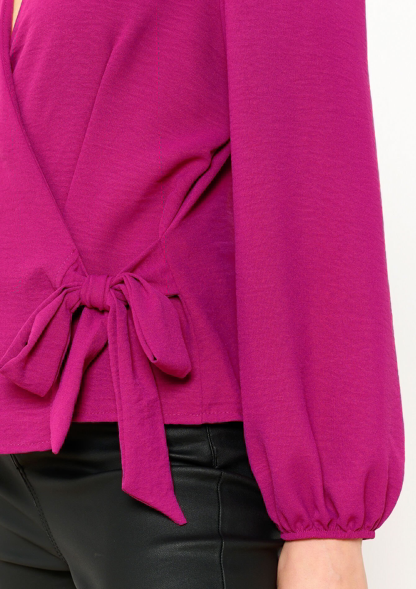 Blouse met overslag, Blouse met overslag - FRAMBOISE FADED - 05702694_5604