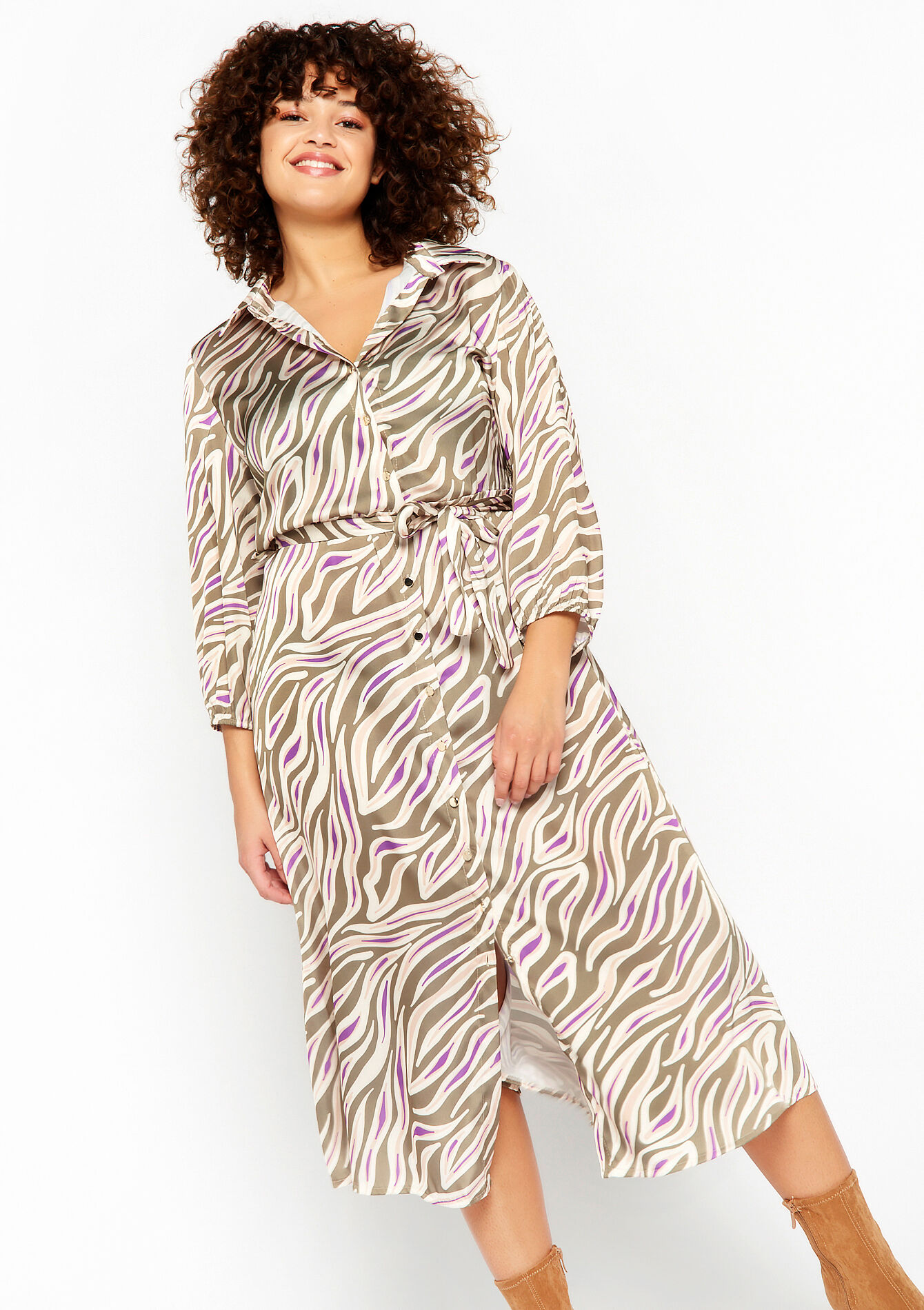 Hemdjurk met zebraprint - MINT GREEN - 08601860_1723