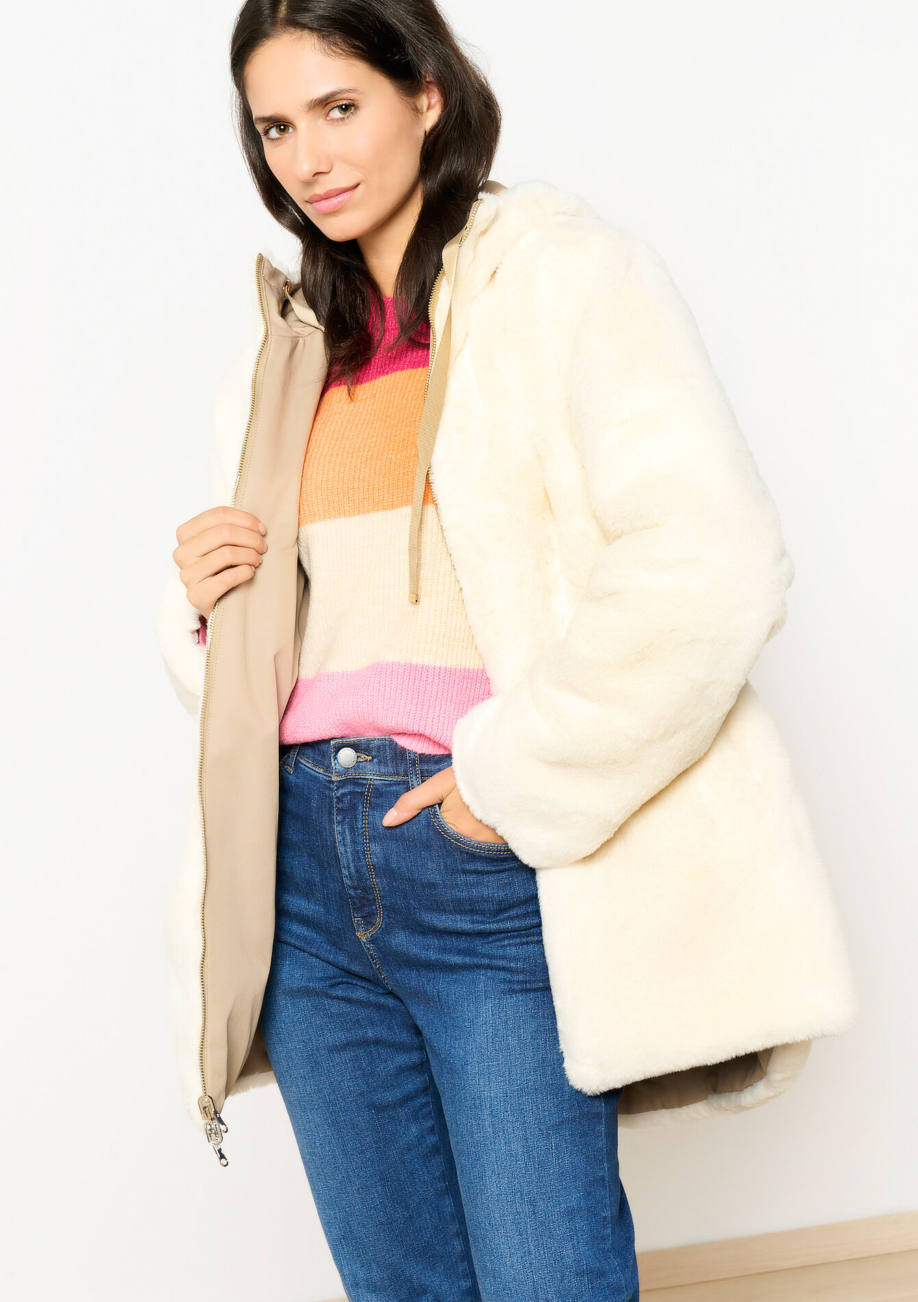 Parka réversible, Parka réversible - LIGHT TAUPE - 23000700_2572