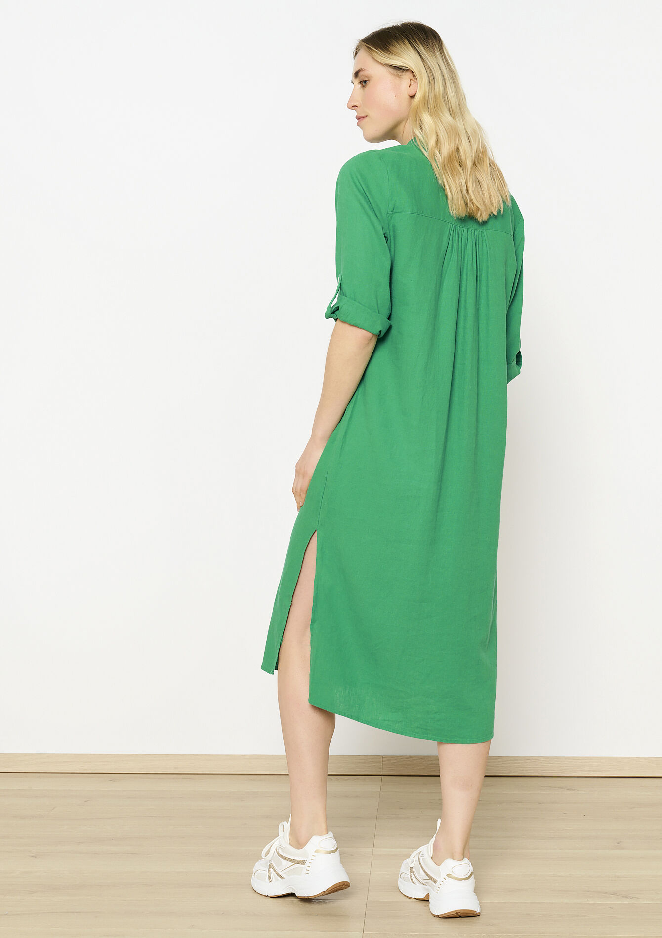 Overhemdjurk met knopen - GREEN APPLE - 08103882