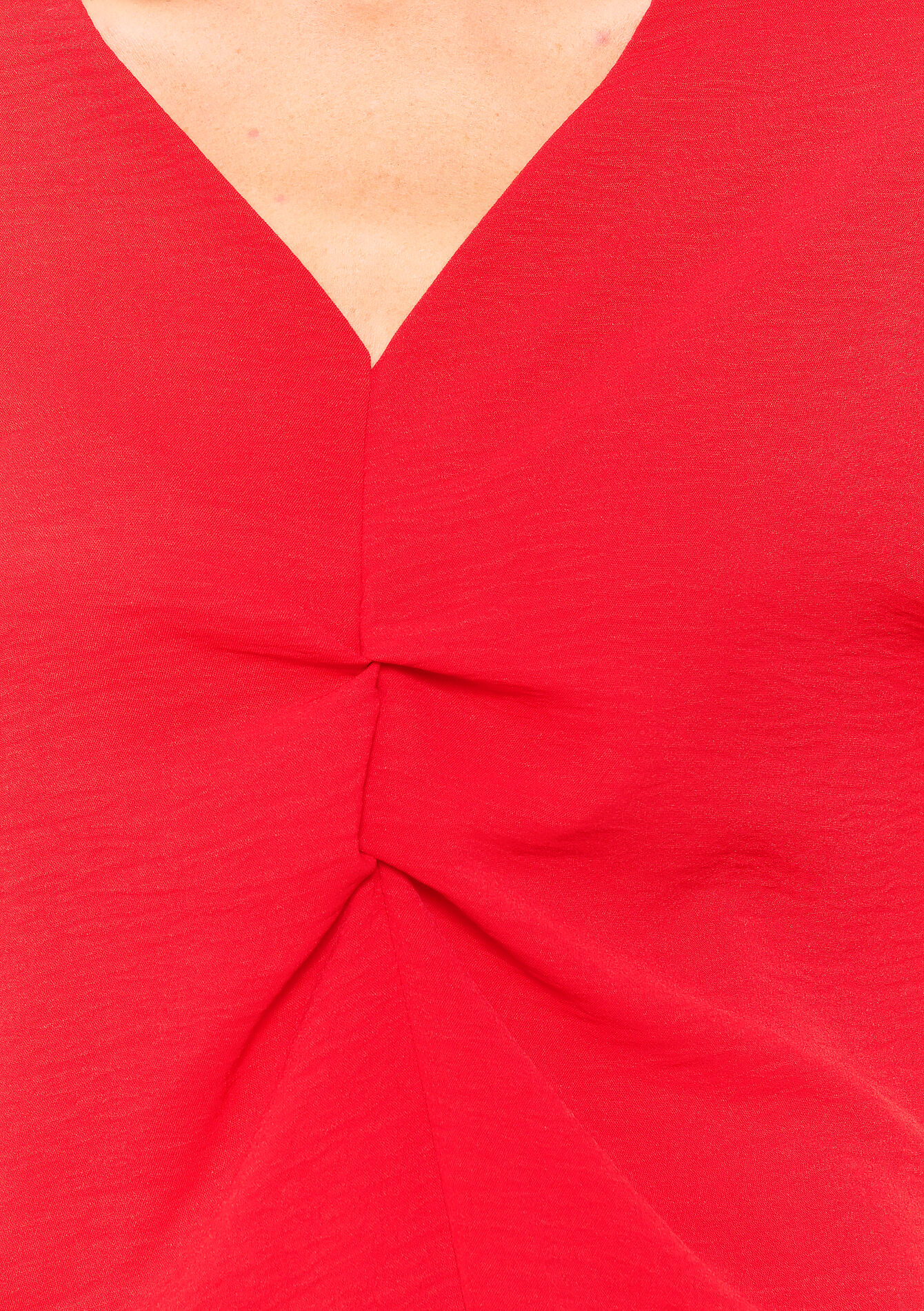 Blouse met V-hals, Blouse met V-hals - RED LOLLIPOP - 05702624_5301