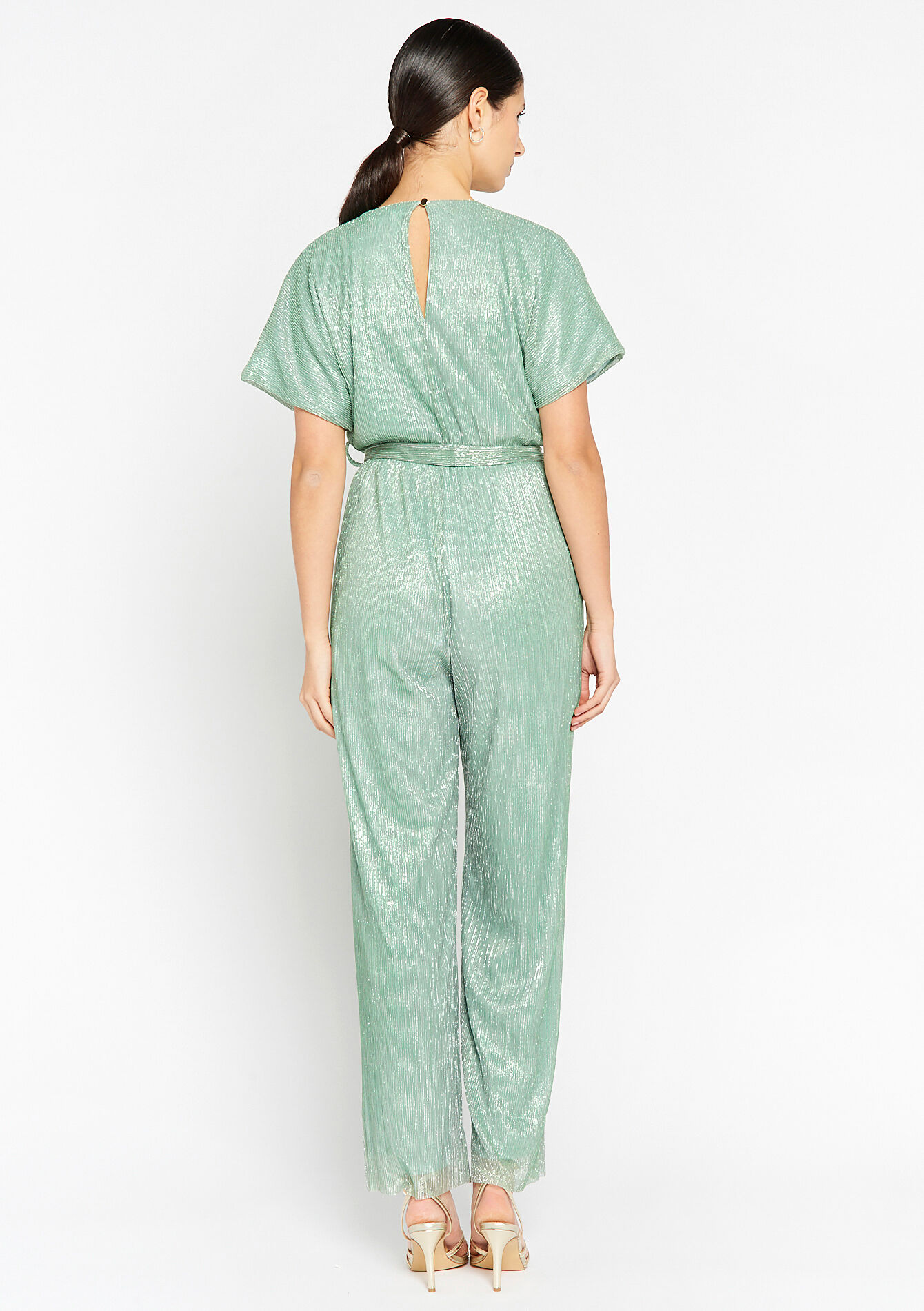 Jumpsuit with pleats, Jumpsuit with pleats - MINT GREEN - 06004373_1723