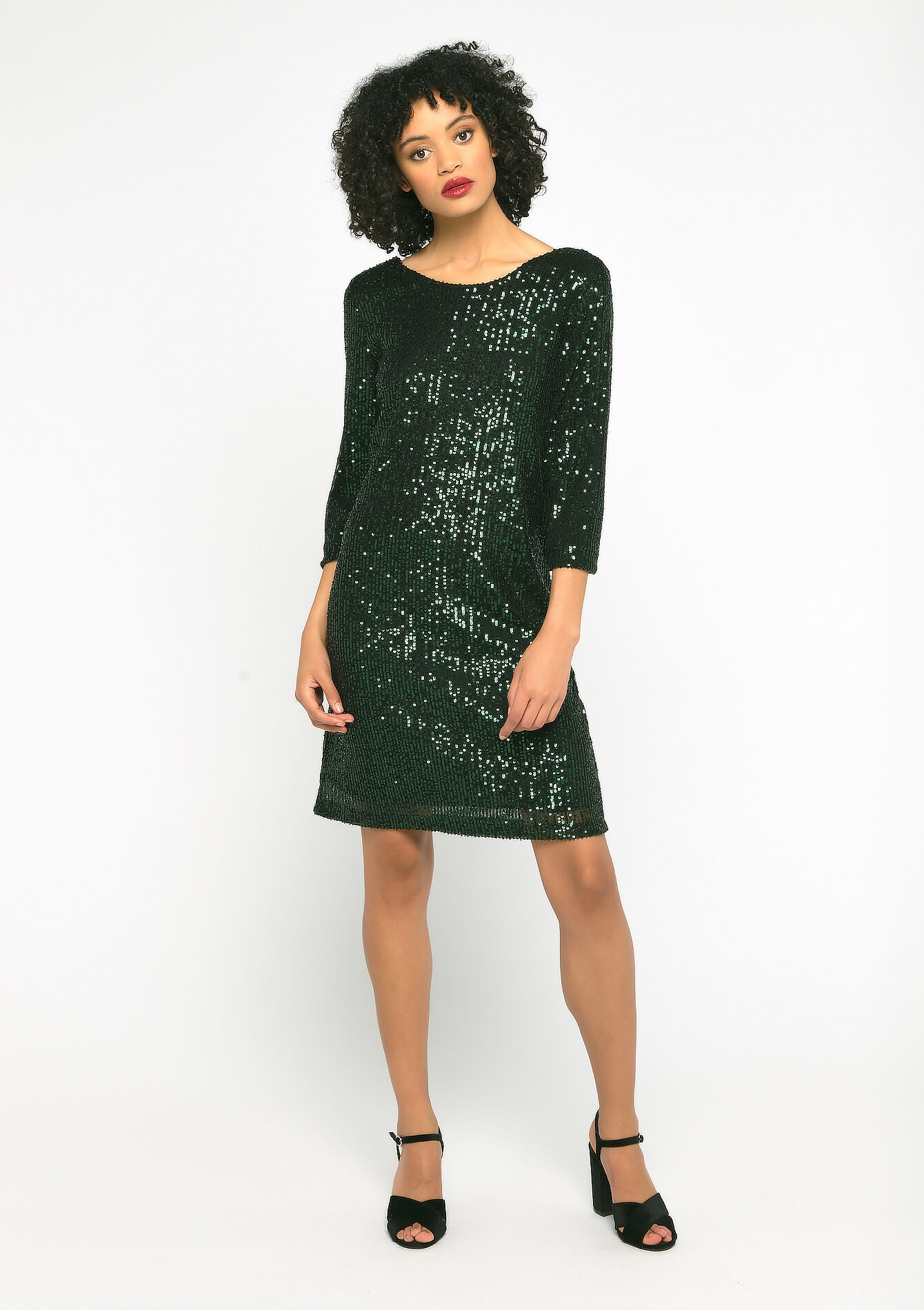 mini robe paillettes